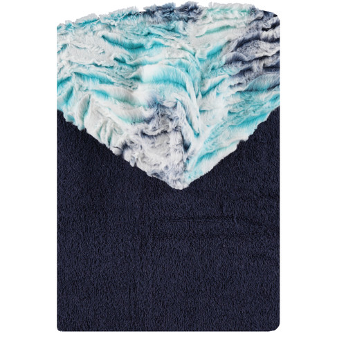 Navy & Prims Aquamarine Hooded Towel - Double Header USA