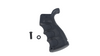 AR-15 Pistol Grip Enhanced with Storage | Black