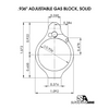 Superlative Arms .936” Adjustable Gas Block | Stainless Steel | Solid, Set Screw | Melonite Finish AR-15