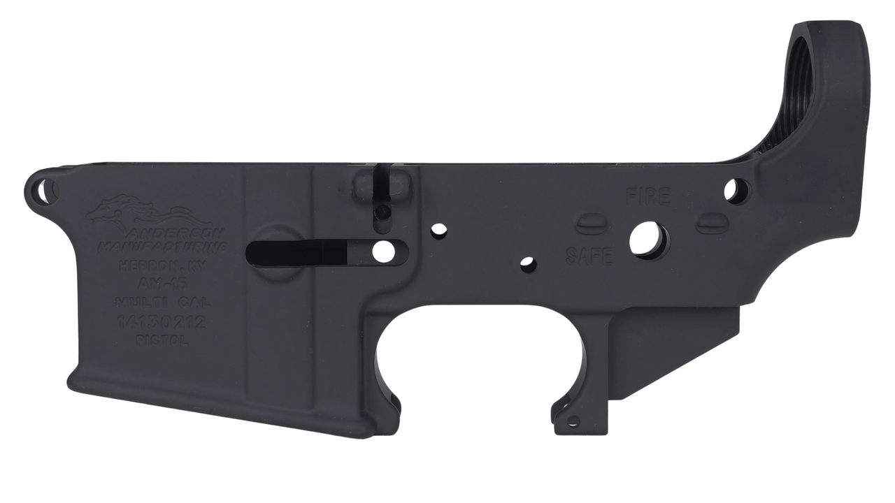 Anderson Manufacturing PISTOL MARKED AR-15 Stripped Lower Receiver | AM-15