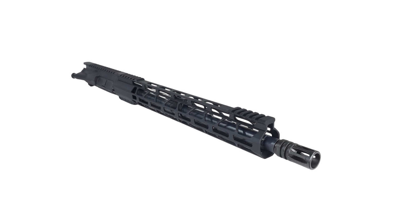 16" 5.56 NATO AR-15 Upper Assembly | 1x8 CMV Parkerized Carbine M4 Barrel | Flash Hider | 15" MLOK Rail