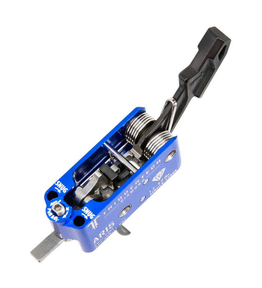 TriggerTech AR-15 Single Stage 1.5-4lb Adjustable Diamond Trigger | Curved