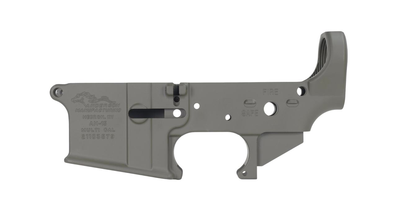 Anderson Manufacturing AR-15 Stripped Lower Receiver | OD Green | AM-15