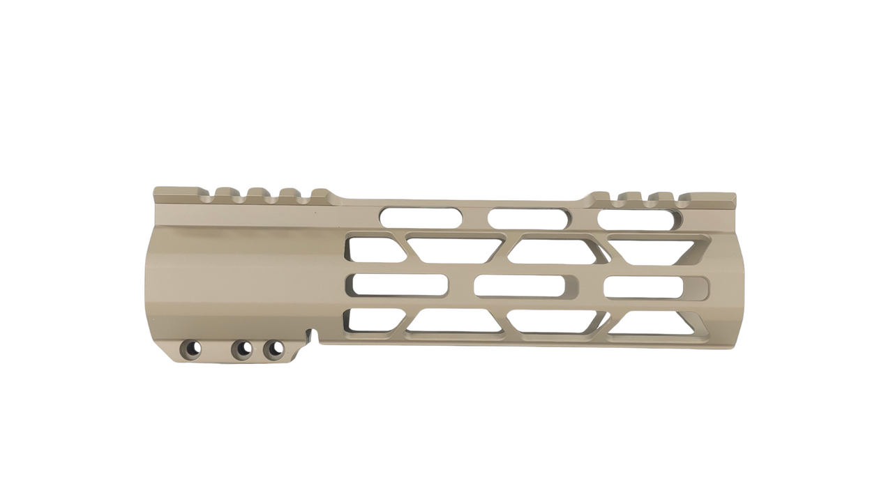 7 inch AR-15 M-LOK Handguard Free Float Rail | FDE Flat Dark Earth | Ultralight