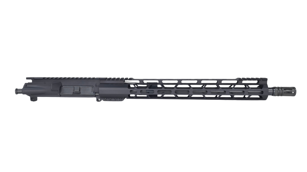 16" 300 Blackout AR-15 Upper Assembly | 1x8 CMV Parkerized Pistol Medium Barrel | Flash Hider | 15" MLOK Rail