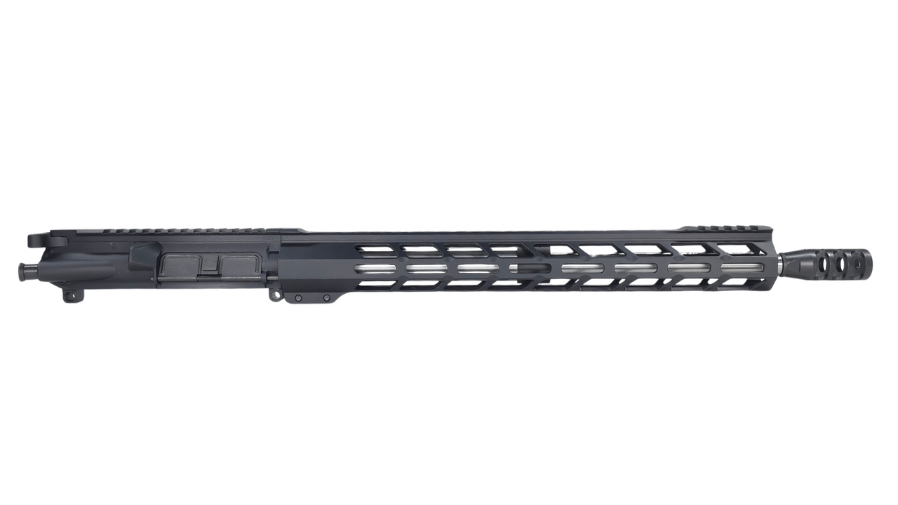16" 223 Wylde AR-15 Complete Upper Assembly w/ BCG and CH | 1x8 SS Carbine HBAR Barrel | Muzzle Compensator | 15" MLOK Rail