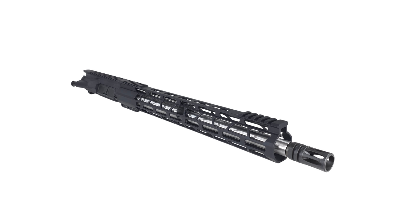 16" 6.8 SPC AR-15 Upper Assembly | SHAW Barrel | 1x11 SS Carbine HBAR Barrel | Flash Hider | 15" MLOK Rail