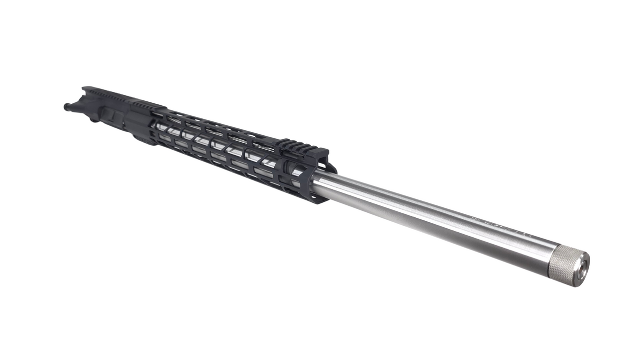 24" 6.8 SPC AR-15 Upper Assembly | SHAW Barrel | 1x6.5 SS Rifle Bull Barrel | Flash Hider | 15" MLOK Rail