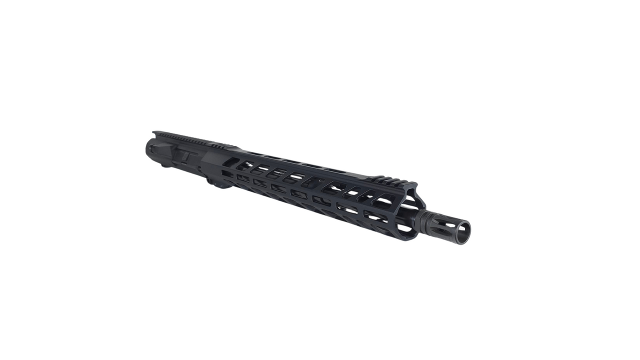 16" 308 AR-10 Upper Assembly | MEGA ARMS Barrel | 1x10 SS Mid Length Medium Barrel | A2 Flash Hider | 15" MLOK Rail
