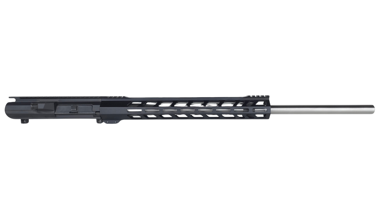 24" 6.5 Creedmoor AR-10 Upper Assembly | SHAW Barrel | 1x8 SS Rifle Length Bull Barrel | Target Crown | 15" MLOK Rail
