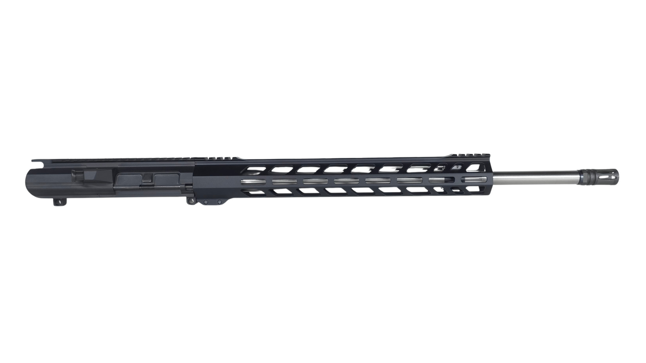 22" 6.5 Creedmoor AR-10 Upper Assembly | SHAW Barrel | 1x8 SS Rifle Length HBAR Barrel | A2 Flash Hider | 15" MLOK Rail