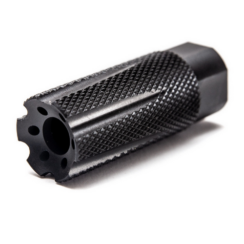 Linear Compensator 1/2x36 Threads AR-15 | Black | Knurled