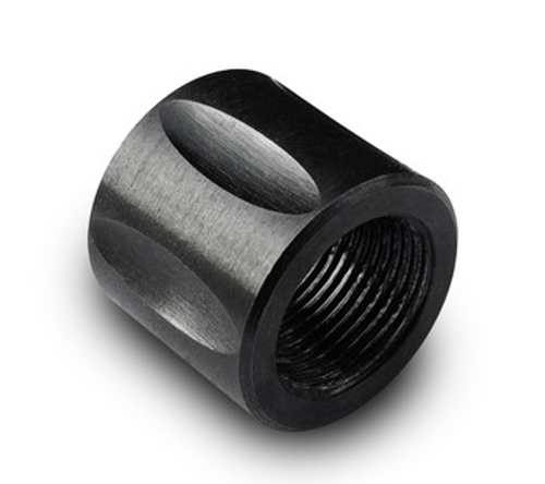 Thread Protector 1/2-28 .712″ OD | Black Fluted | .630" Long