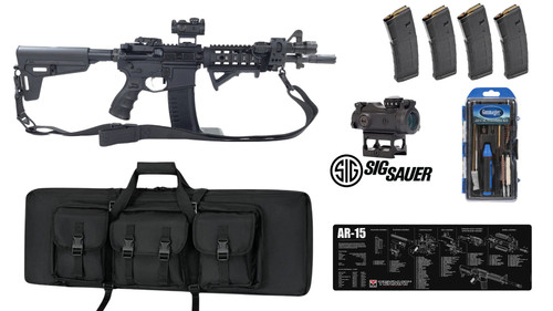 10.5" 5.56 NATO AR-15 Pistol |  Bugout Bundle | Anderson Mfg |1x7 CMV Carbine Length M4 Barrel | 7" Quad Rail