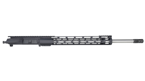 20" 204 Ruger AR-15 Upper Assembly | SHAW Barrel | 1x12 SS Rifle HBAR Barrel | Flash Hider | 15" Light MLOK Rail