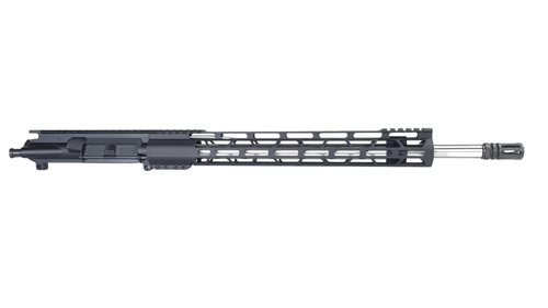 18" 22 ARC AR-15 Upper - SHAW Barrels - 1x7 Stainless Steel Rifle Length HBAR Barrel - Flash Hider - 15" MLOK Rail