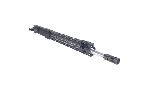 18" 22 ARC AR-15 Upper - SHAW Barrels - 1x7 Stainless Steel Rifle Length HBAR Barrel - Flash Hider - 15" MLOK Rail