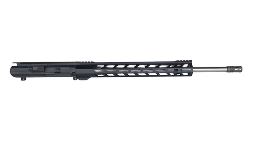 22" 6.5 Creedmoor AR-10 Upper Assembly | SHAW Barrel | 1x8 SS Rifle Length HBAR Barrel | A2 Flash Hider | 15" MLOK Rail