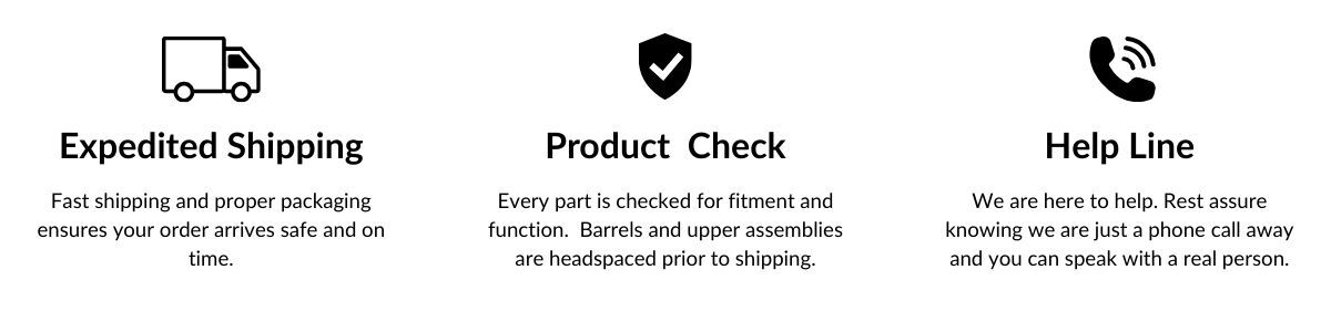 We have fast, expidited shipping.  We check all of our products for safety before shipping.  We are just a phone call away if you need product support or have any questions.