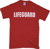 Red lifeguard t-shirt