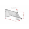 2.4mm 6 1/2' X 12' X 2' X 6.5' Soccer Net