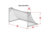 Evolution Net, 8H X 24W X 3D X 8 1/2B, 120MM Square Mesh, HTPP, Solid Braid Knotless