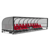 Kwik Goal Two-Row Portable Only Shelter With Molded Seats