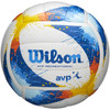 Wilson AVP SPLATTER Recreational Volleyball, Blue / Multi