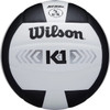 Wilson K1 Silver Indoor Volleyball -  Black / White