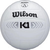 Wilson K1 Silver Indoor Volleyball -  White