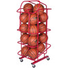 Rol-O-Bin Vertical Ball Carrier - Holds 18-20 Basketballs