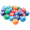 Alphabet Ball Set (26 Vinyl Multi-Coloured Balls) (ALPHABALLS )