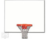 42" x 60" White Steel Rectangular Backboard