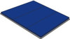 4' X 6' X 1.25" Trocellen Folding Gym Mat with 4 Side Velcro