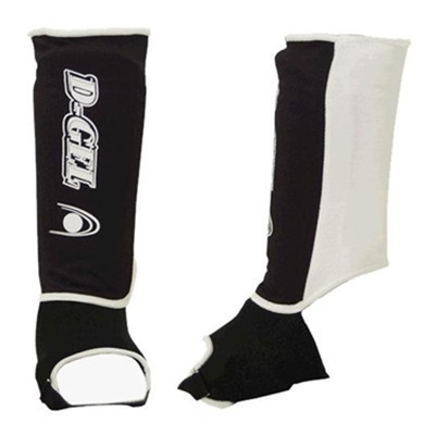 D-Gel Slip On Shin Guards with elastic band and ankle protection