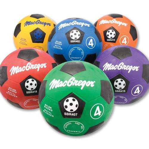 MULTI-COLOR SIZE 4 SOCCER BALL PAC