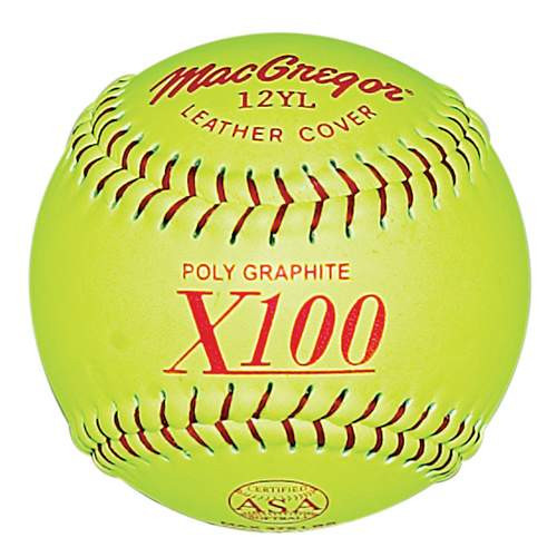 MAC 12" YELLOW FAST PITCH SOFTBALL