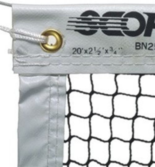 Championship Badminton Net with Rope Top