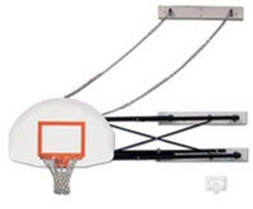 Side-Fold Wall Mount Series, 9-12' Foot Extension, Fan-Shape Board