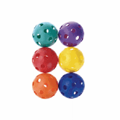 Rainbow Plastic Balls With Holes