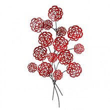 WALL ART RED FLOWER BHB130638 Bronrob