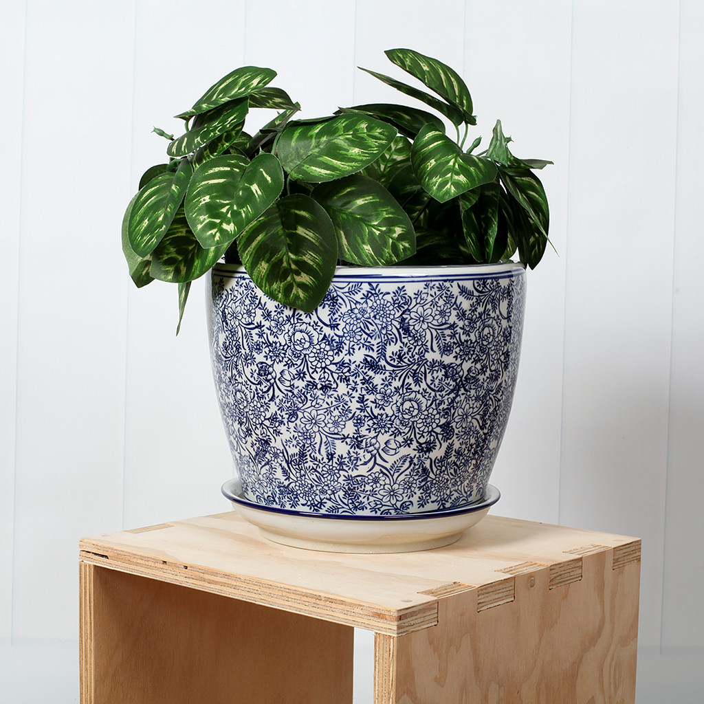 STRAIGHT PLANTERS WITH SAUCERS - PE0010