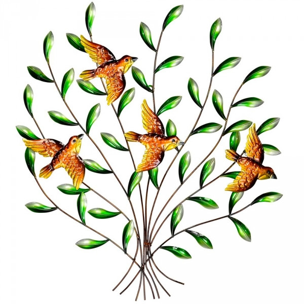 BIRDS ON A TREE WALL ART YC1010 Bronrob