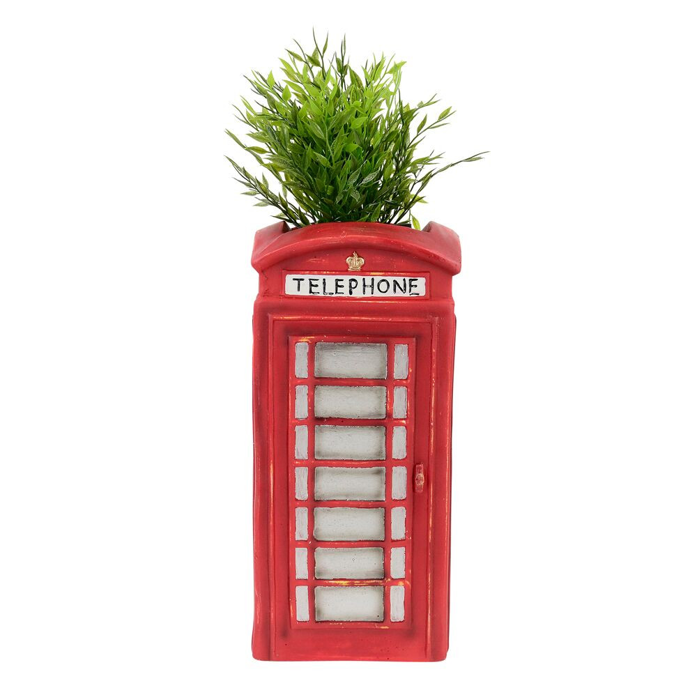 NOVELTY LONDON PHONE BOX PLANTER - LF002