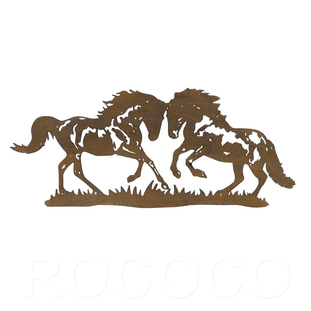 TWO HORSES WALL ART - YH2005