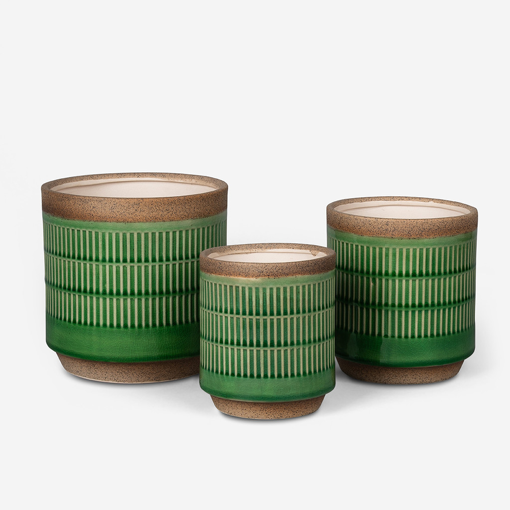 GAIA (STRIPES) - SET OF 3 PLANTERS - SS1002