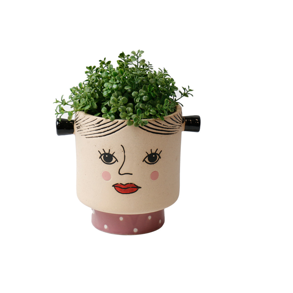 GIRL WITH PIGTAILS POT - SS1031