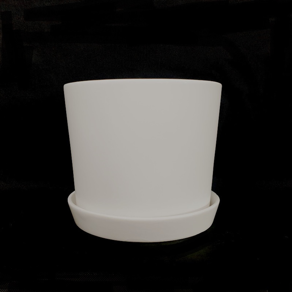 STRAIGHT PLANTER MATT WHITE - XLARGE - DHP0066