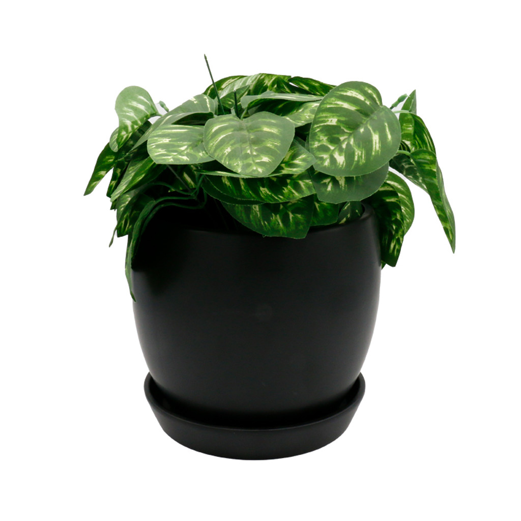 ROUND PLANTER MATT BLACK - XLARGE - DHP0077