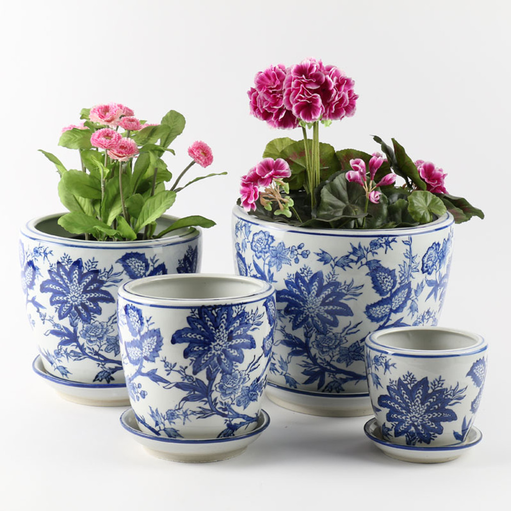 SET OF 4 PLANTERS - FLEUR - PE0071